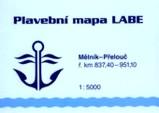 karta: ČR: Labe, plavební mapa, úsek Mělník - Přelouč