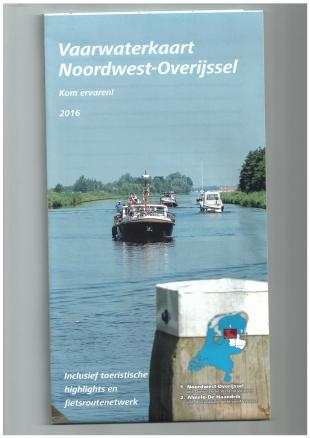 karta: Holandsko - plavební mapa Noordwest-Overijssel