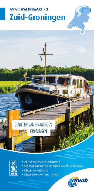 karta: Holandsko - plavební mapa 3 - Zuid Groningen