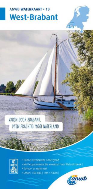 karta: Holandsko - plavební mapa 13 - West-Brabant