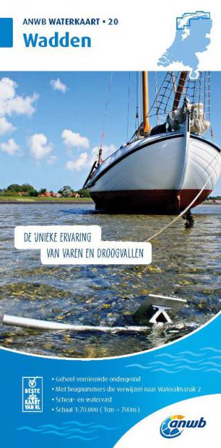 karta: Holandsko - plavební mapa 20 - Wadden